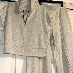 NWOT Danskin Cozy Heather Gray Lounge Set